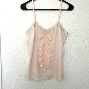 Reiss Cream Camisole with Ruffle Detail